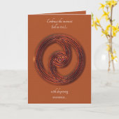 共鳴-火花-芸術カード カード (黄色い花)