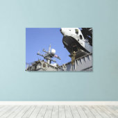 兵が縄を切って縄を張る キャンバスプリント (インサイチュ (ウッドフロア))