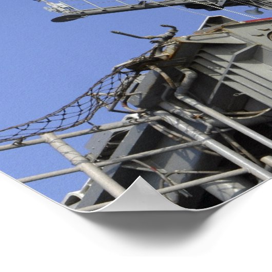 兵が縄を切って縄を張る ポスター (角)