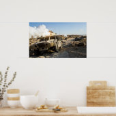 兵が陣地を守る ポスター (キッチン)