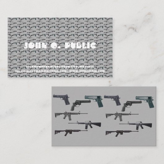 兵器コラージュ 名刺 (正面/裏面)