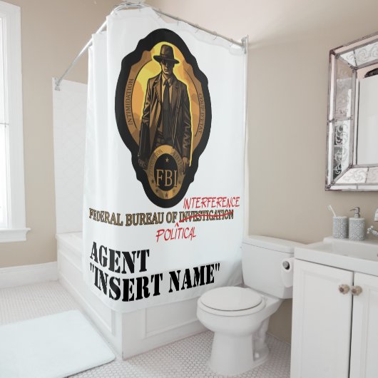 兵器化当局：FBIの腐敗 シャワーカーテン (インサイチュ)