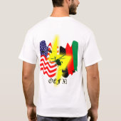 兵器配置のワイシャツ Tシャツ (裏面)