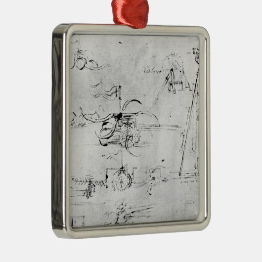 兵器類のデザイン、fol。 40v-a メタルオーナメント (右)