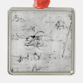 兵器類のデザイン、fol。 40v-a メタルオーナメント (正面)