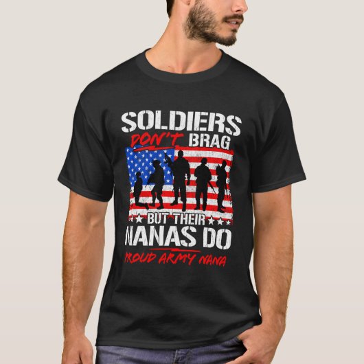 兵士おもしろいは軍ナナ誇りを持った軍隊 Tシャツ (正面)