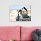 兵士がイラク軍兵士を指導する キャンバスプリント (インサイチュ (リビング))