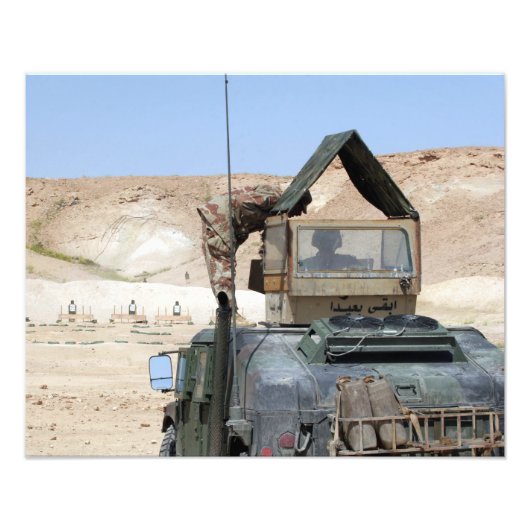 兵士がイラク軍兵士を指導する フォトプリント            (正面)