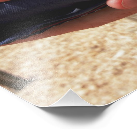 兵士が州旗を掲げ統一されたる フォトプリント            (角)