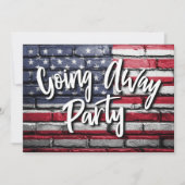 兵士が愛国心を遠くに持つパーティー 招待状 (正面)