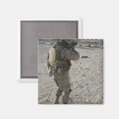 兵士が標的に射撃、 発砲を掛ける マグネット (正面/裏面)