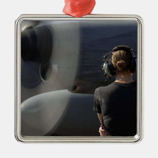 兵士が演奏を監視する メタルオーナメント (正面)