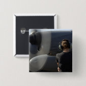 兵士が演奏を監視する 缶バッジ (正面&裏面)