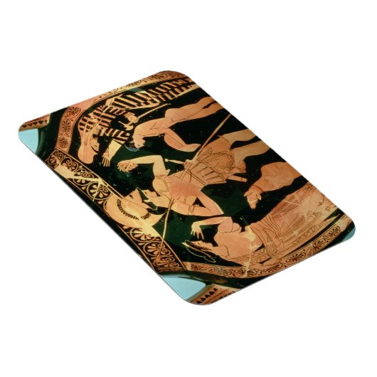 兵士がpを取って描いた屋根裏赤い姿の花瓶 マグネット (右側)