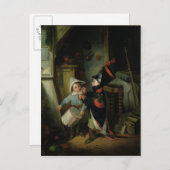 兵士として身を包む2人の少年 ポストカード (正面/裏面)