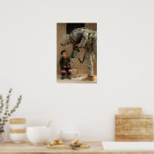 兵士と子供を痛める軍隊を見せる ポスター (キッチン)