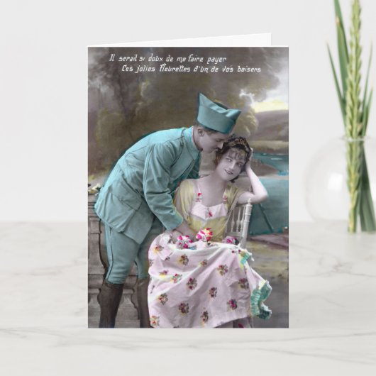 兵士と恋人 カード (正面)