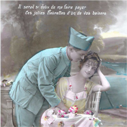 兵士と恋人 シール (正面)