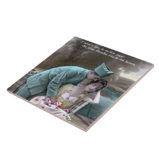 兵士と恋人 タイル (側面)