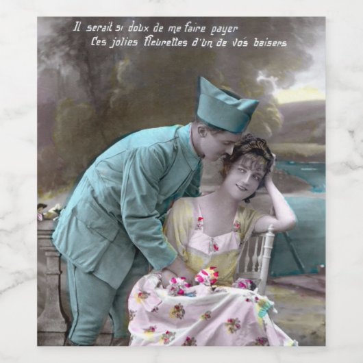 兵士と恋人 ワインラベル (シングルラベル)