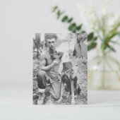 兵士と犬 ポストカード (スタンド正面)