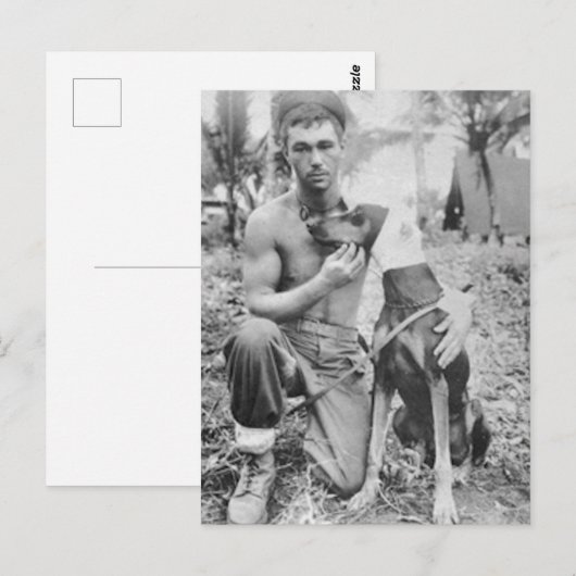 兵士と犬 ポストカード (正面/裏面)