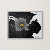 兵士と犬:深いつながり、友情 ジグソーパズル (横)