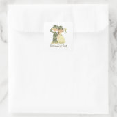 兵士と花嫁の結婚式用シール スクエアシール (バッグ)