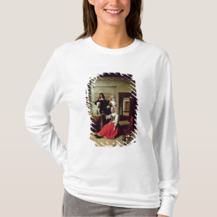 兵士と飲んでいる女性1658年 Tシャツ