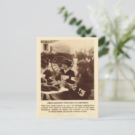 兵士のために編む第1次世界大戦 ポストカード (スタンド正面)