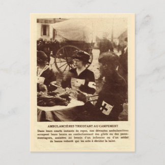 兵士のために編む第1次世界大戦 ポストカード