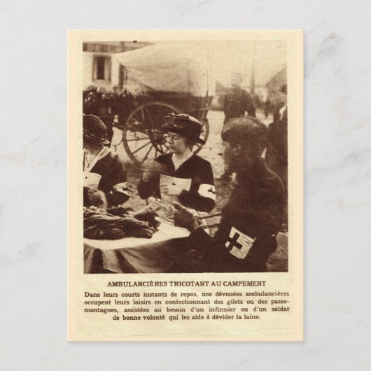 兵士のために編む第1次世界大戦 ポストカード (正面)
