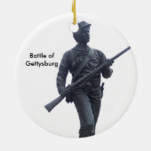 兵士のオーナメントゲティスバーグの戦い セラミックオーナメント (裏面)