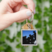 兵士のシルエット キーホルダー (手)