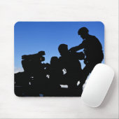 兵士のシルエット マウスパッド (マウス)