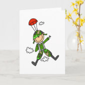 兵士のジャンパー カード (黄色い花)