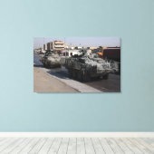 兵士のパトロール キャンバスプリント (インサイチュ (ウッドフロア))