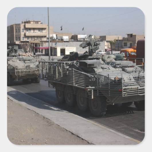 兵士のパトロール スクエアシール (正面)