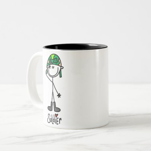 兵士のマグを愛して下さい ツートーンマグカップ (正面左)