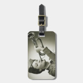 兵士のユニフォームの女性 ラゲッジタグ (正面縦)