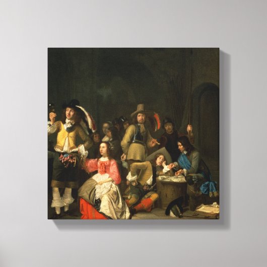 兵士の一団 キャンバスプリント (正面)