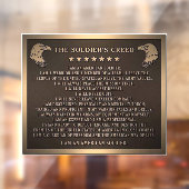 兵士の信条 ウィンドウサイン (シート2)