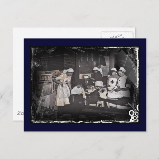 兵士の子ナース応急処置ステーション ポストカード (正面/裏面)