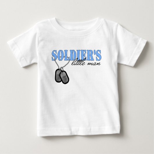兵士の小さな男 ベビーTシャツ (正面)