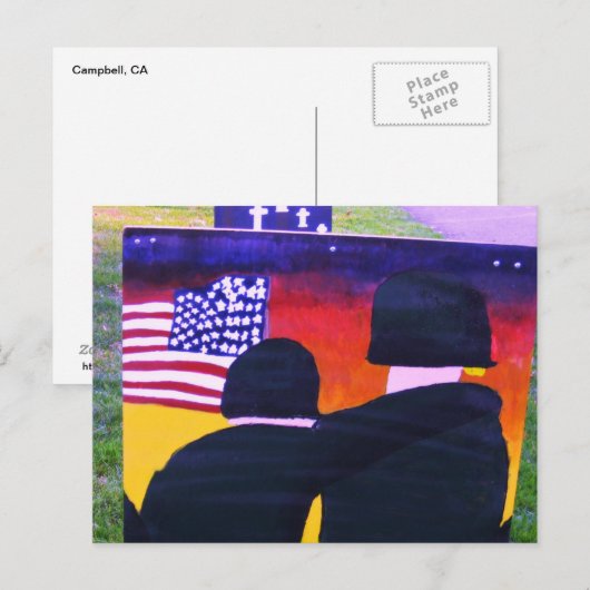 兵士の心地よい – はがき (正面/裏面)