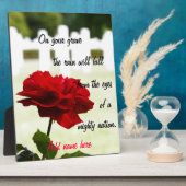 兵士の思い出落ちたに フォトプラーク (側面)