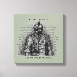 兵士の戦士 – Oath背カスタマイズ景の色 キャンバスプリント