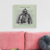 兵士の戦士 – Oath背カスタマイズ景の色 キャンバスプリント (インサイチュ (リビング))