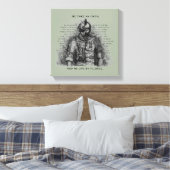 兵士の戦士 – Oath背カスタマイズ景の色 キャンバスプリント (インサイチュ (寝室))