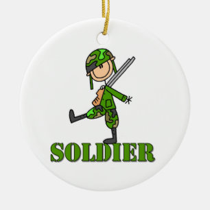 兵士の棒の姿 セラミックオーナメント